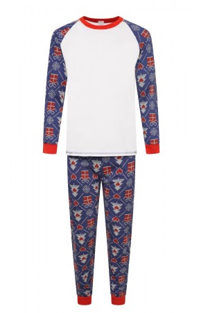 Discontinued INVERTED  Pattern no 3 Nine X 100% Cotton Men's Christmas Pyjama (NO RETURNS)