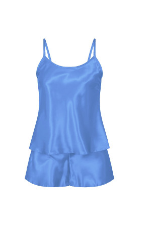 110 Light Blue Girls Satin Cami Set pj's Nightwear